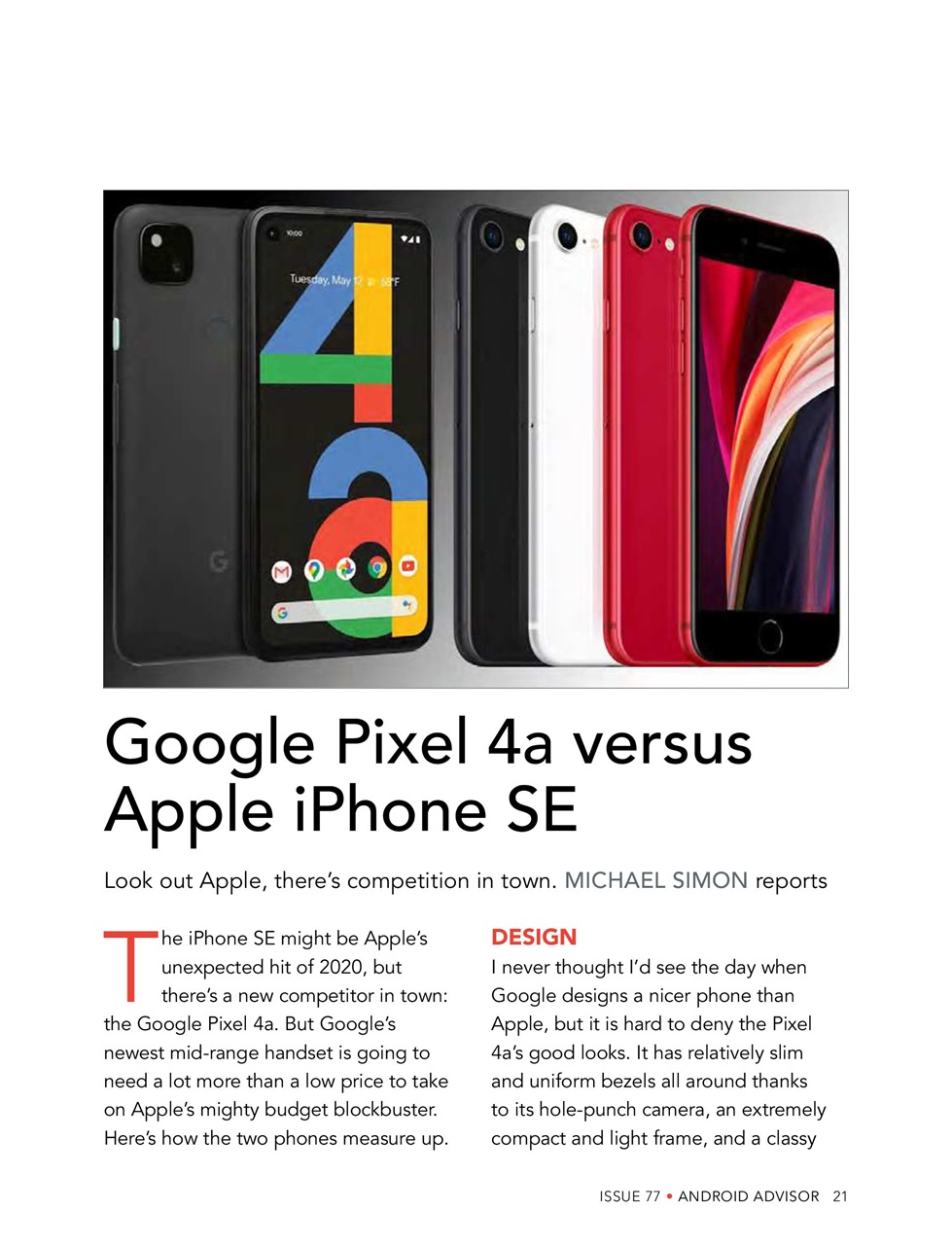 Android Advisor Preview Pages