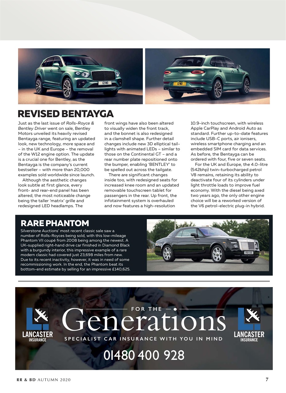 Rolls-Royce & Bentley Driver Preview Pages