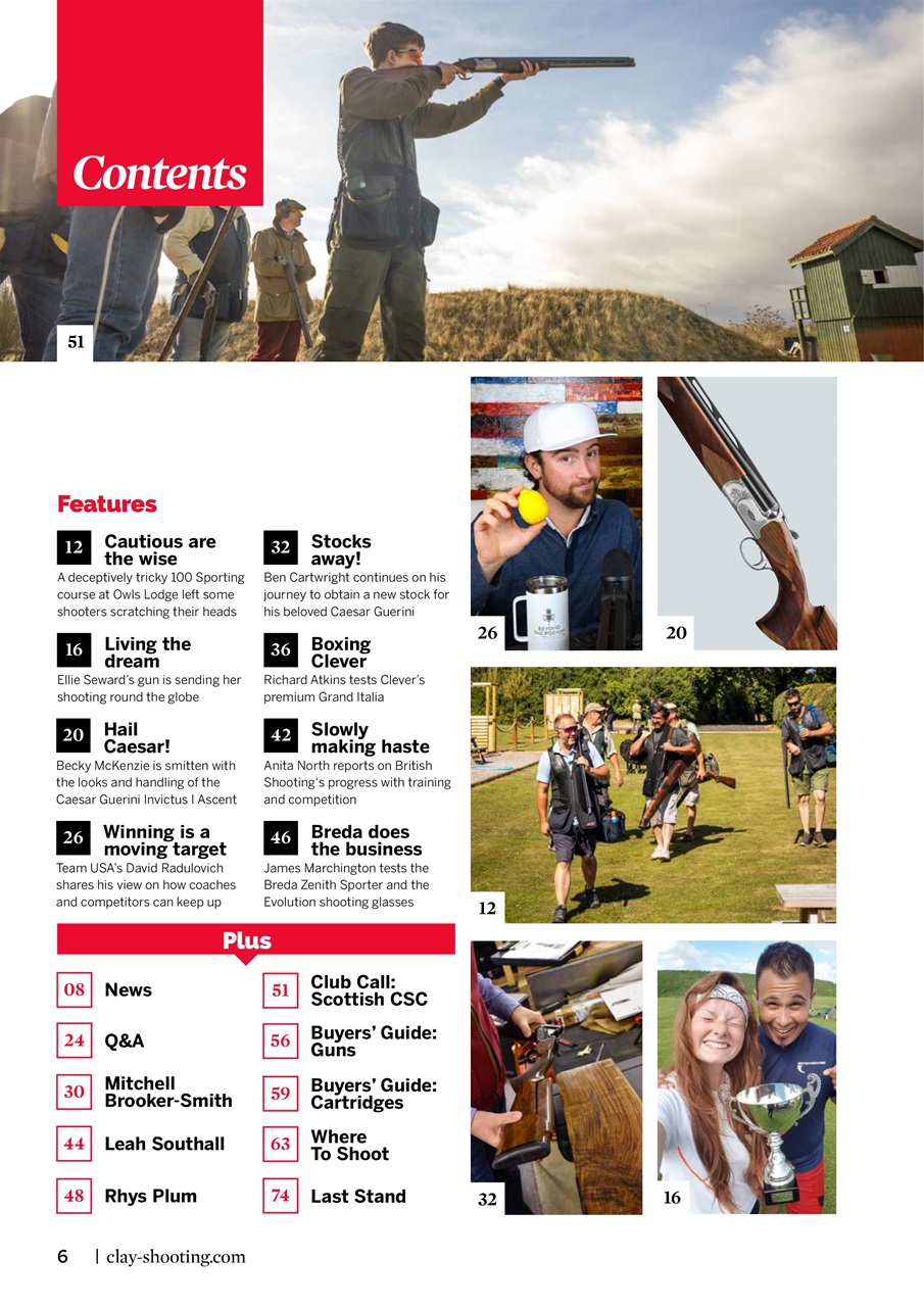Clay Shooting Preview Pages
