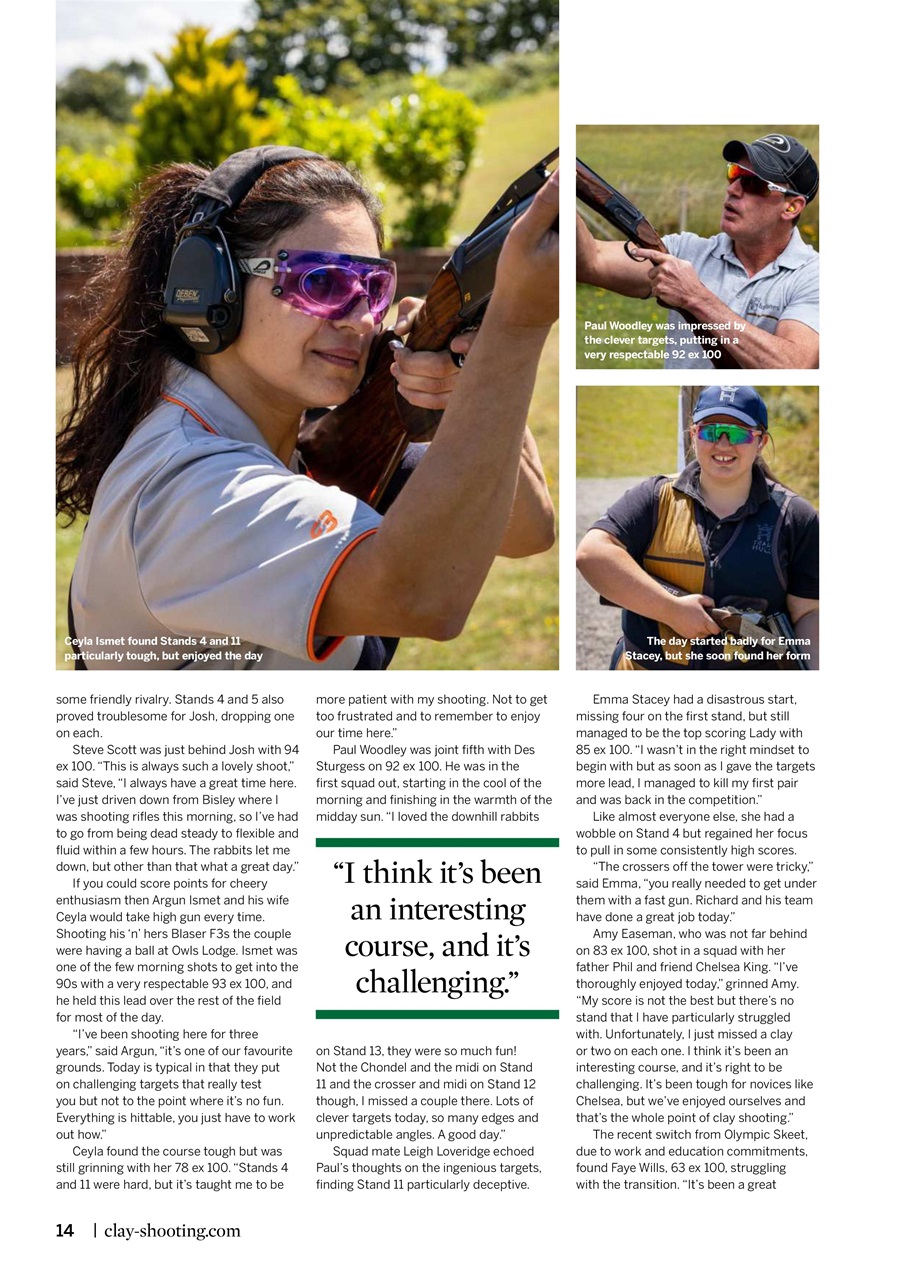 Clay Shooting Preview Pages