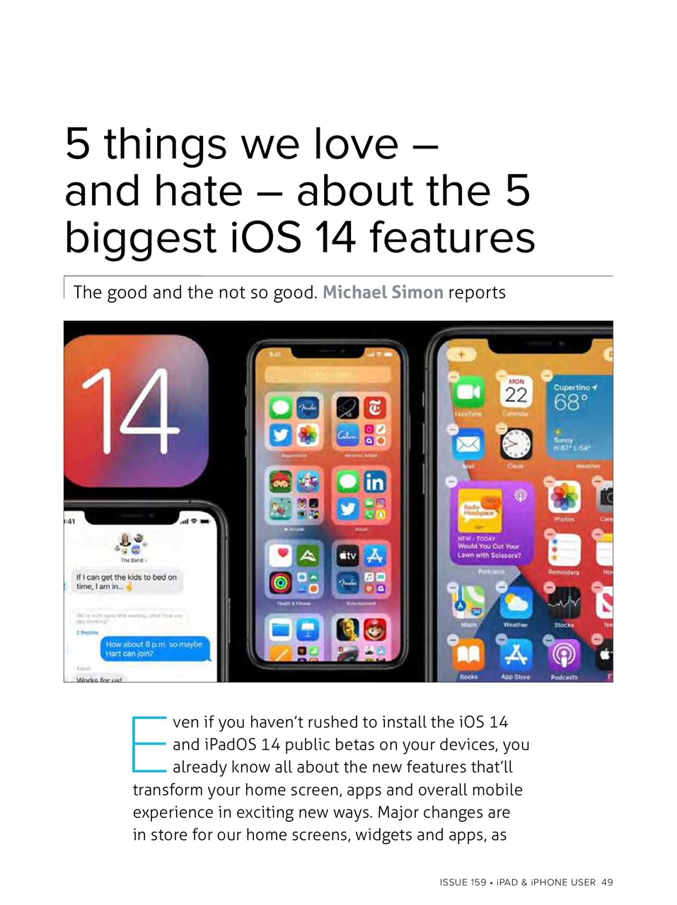 iPad and iPhone User Preview Pages
