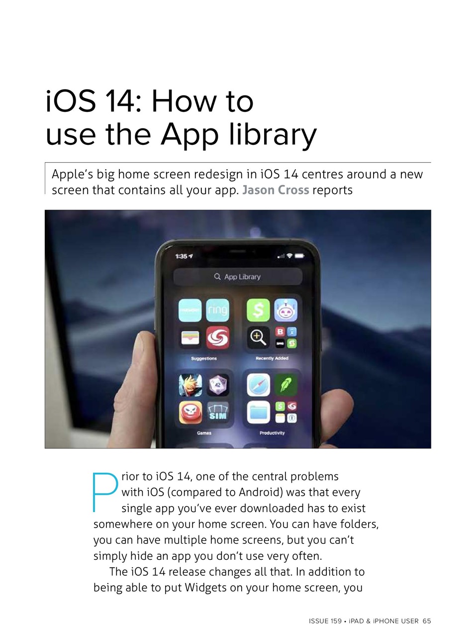 iPad and iPhone User Preview Pages