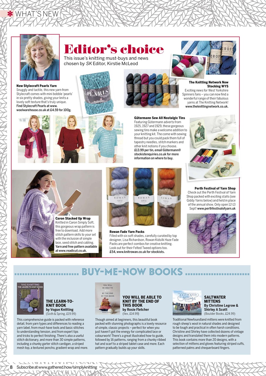 Simply Knitting Preview Pages