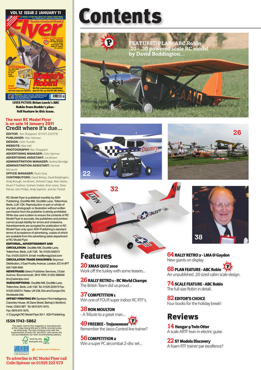 Radio Control Model Flyer Preview Pages