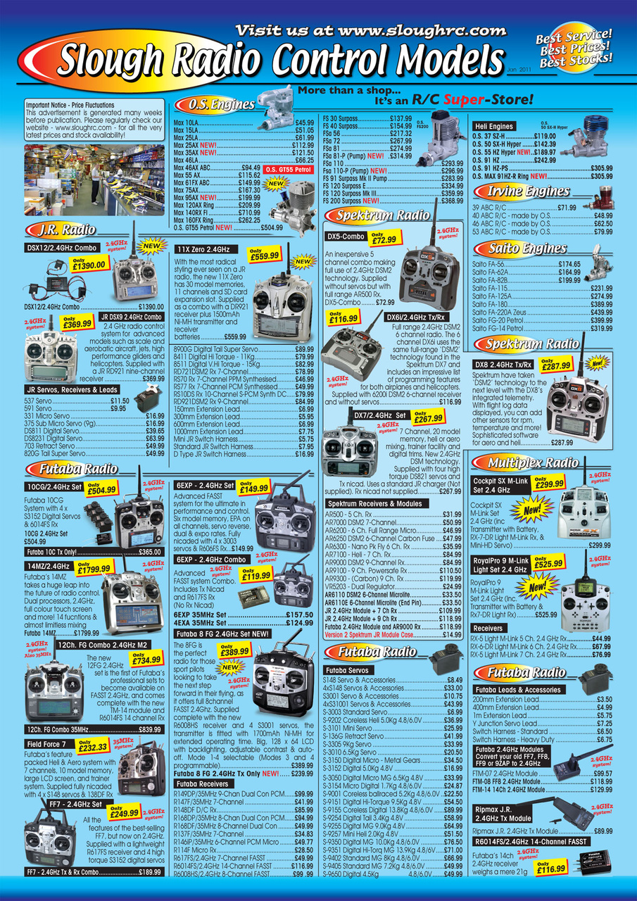 Radio Control Model Flyer Preview Pages