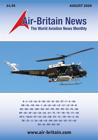 Air Britain News issue August 2020