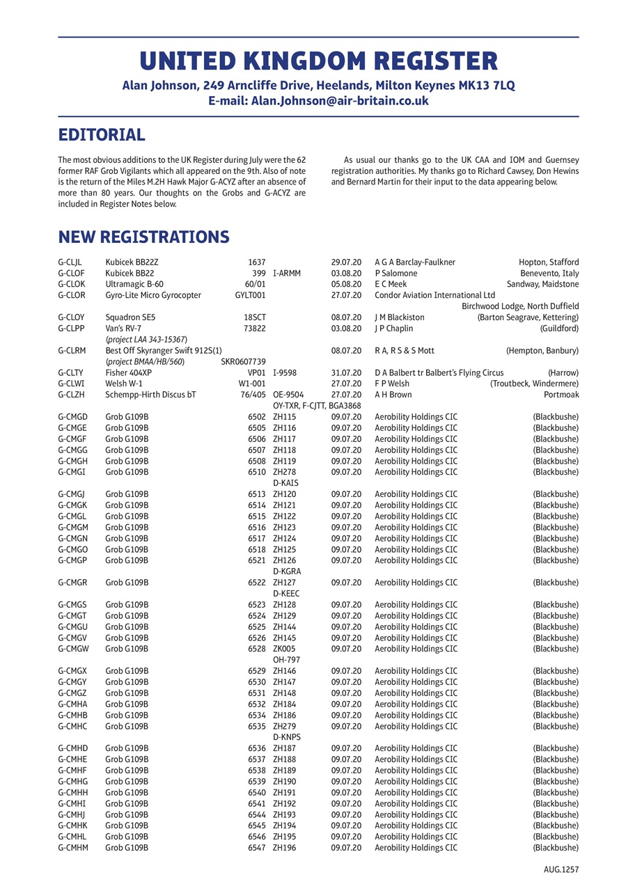 Air Britain News Preview Pages