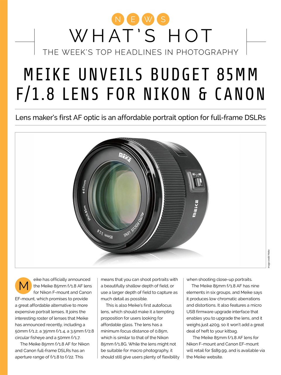 Photography Week Preview Pages