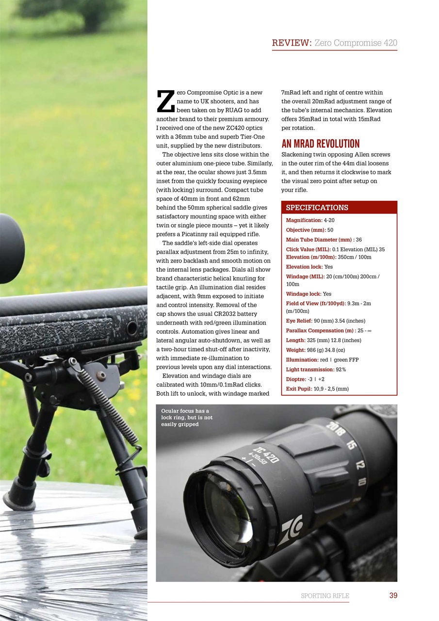Sporting Rifle Preview Pages