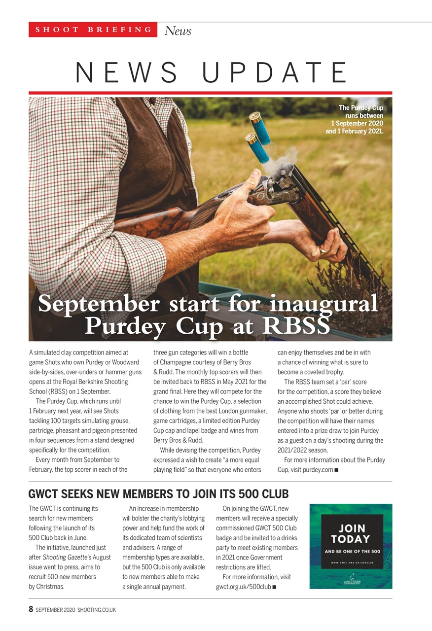 Shooting Gazette Preview Pages