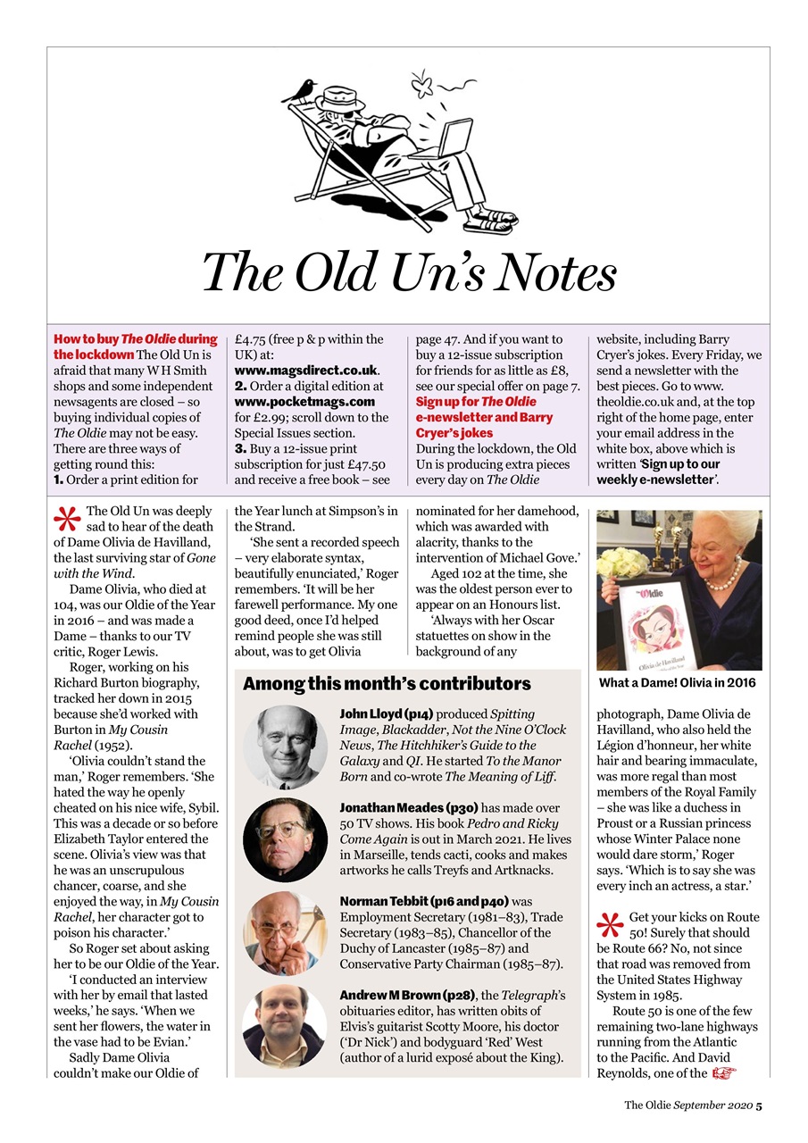 The Oldie Preview Pages