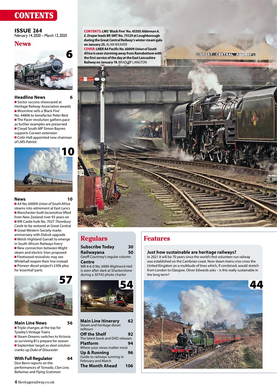 Heritage Railway Preview Pages