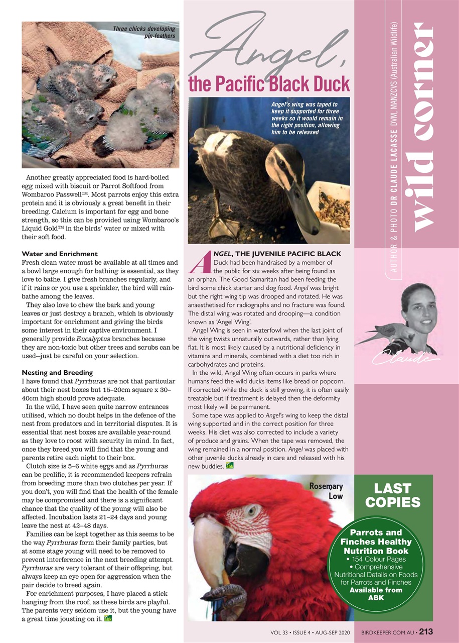 Australian Birdkeeper Magazine Preview Pages