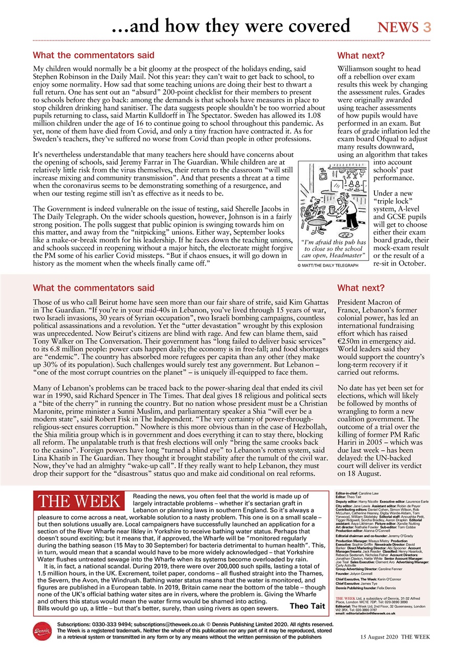 The Week Preview Pages