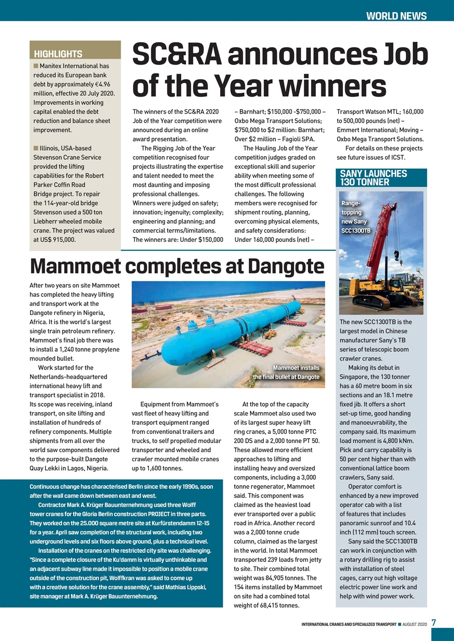 Int. Cranes and Specialized Transp Preview Pages