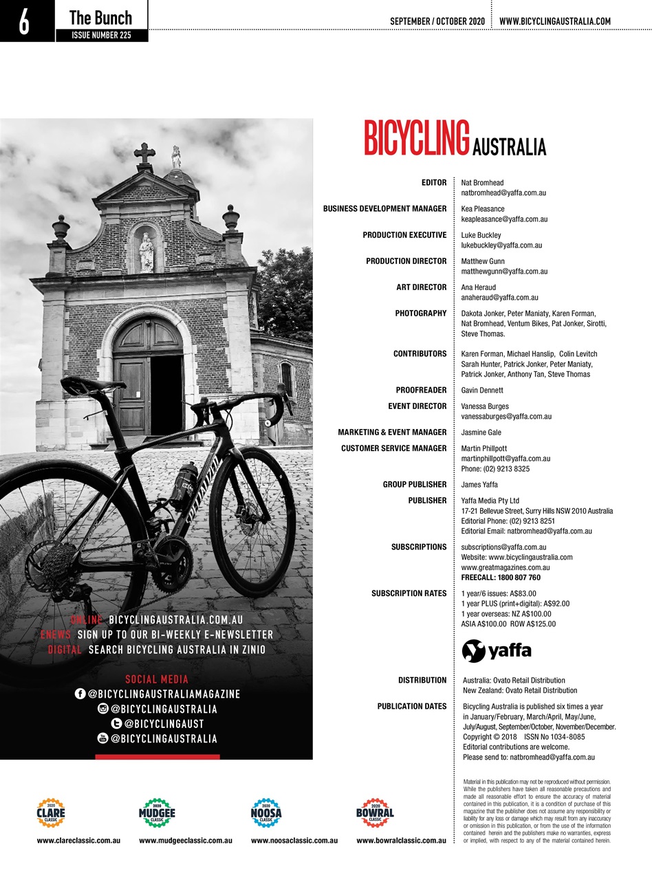 Bicycling Australia Preview Pages