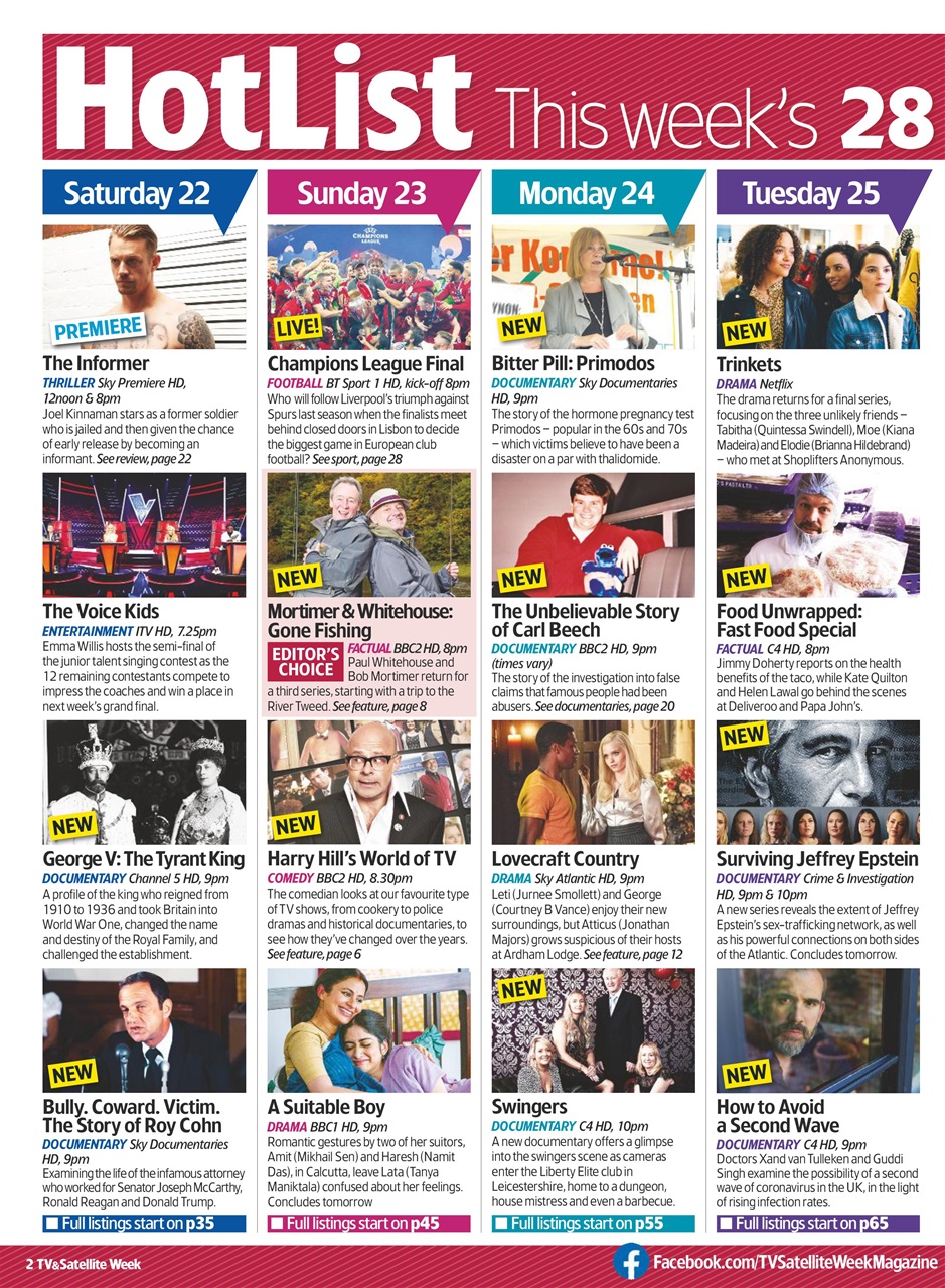 TV & Satellite Week Preview Pages