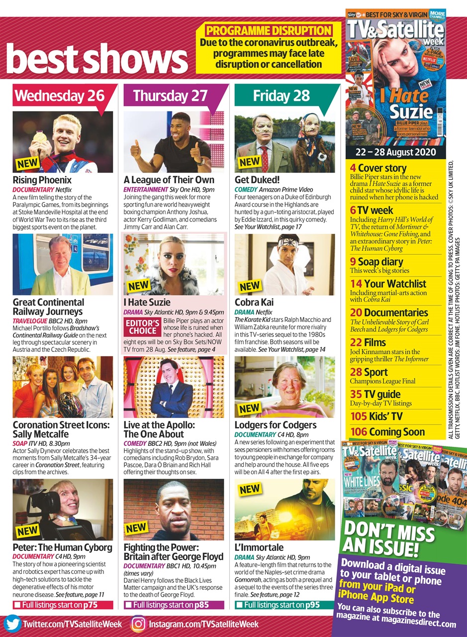 TV & Satellite Week Preview Pages