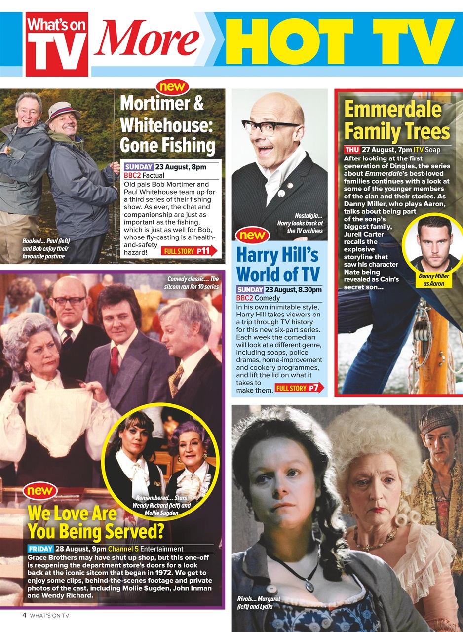 What's on TV Preview Pages