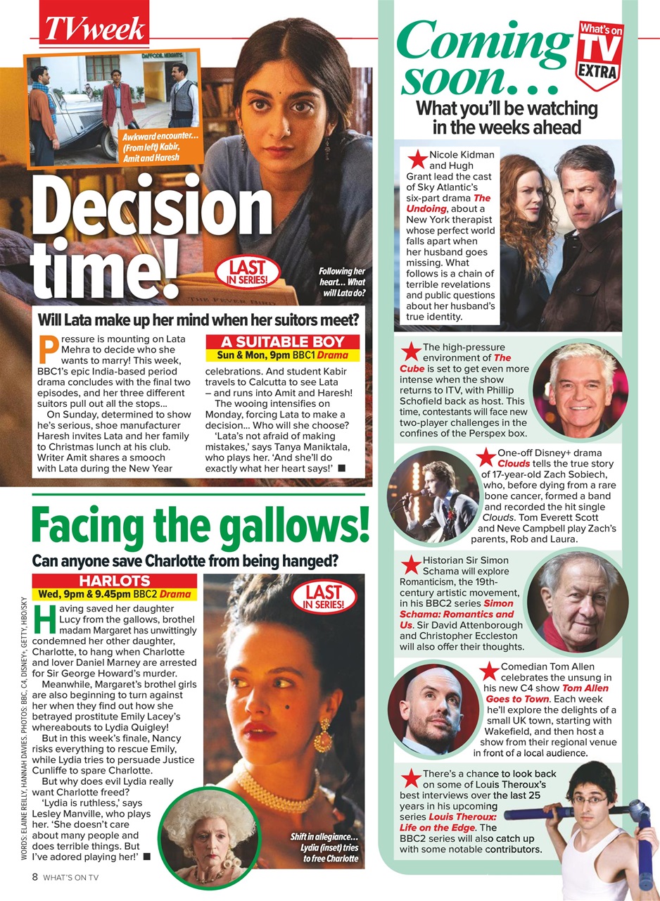 What's on TV Preview Pages