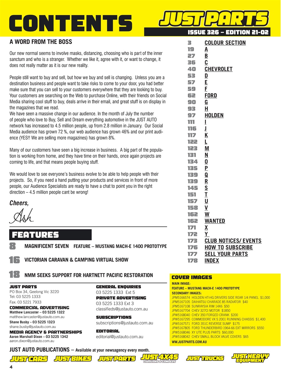JUST PARTS Preview Pages