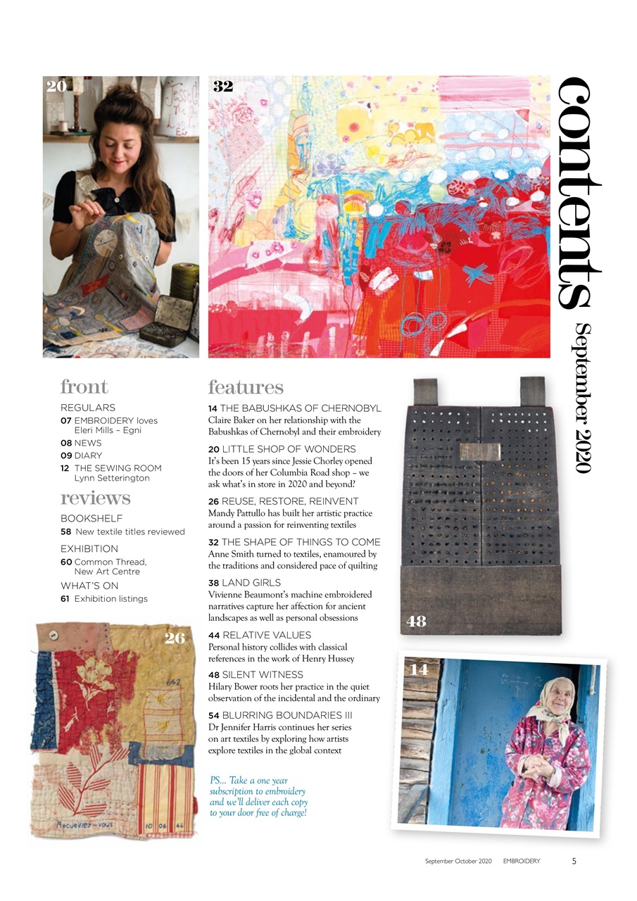 Embroidery Magazine Preview Pages