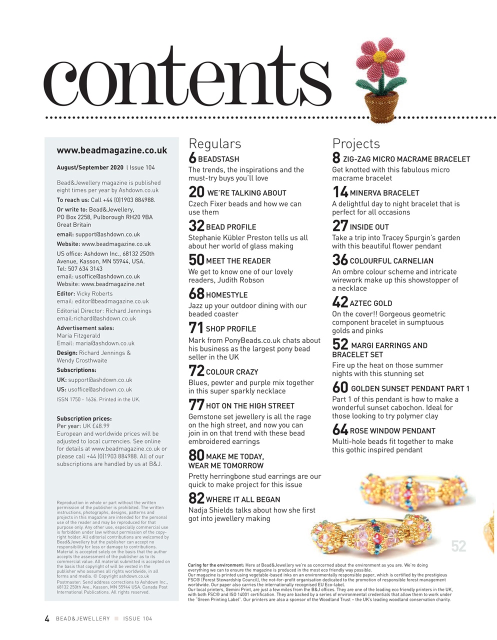 Bead & Jewellery Magazine Preview Pages