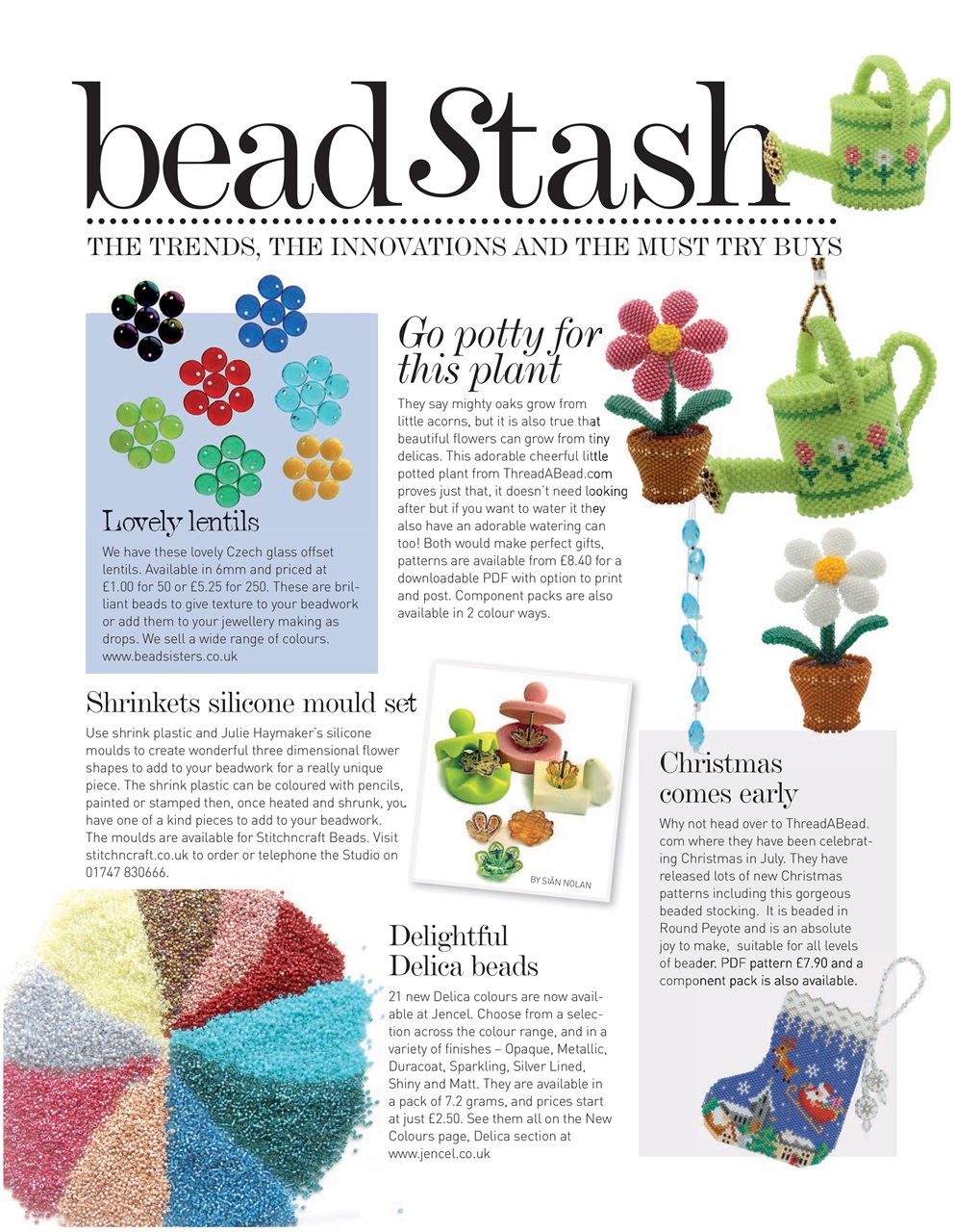 Bead & Jewellery Magazine Preview Pages