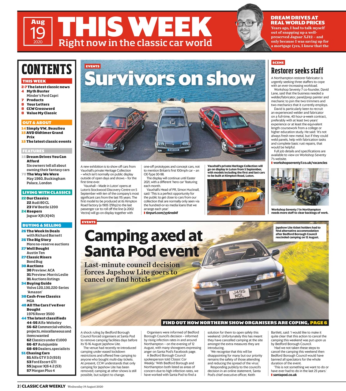 Classic Car Weekly Preview Pages