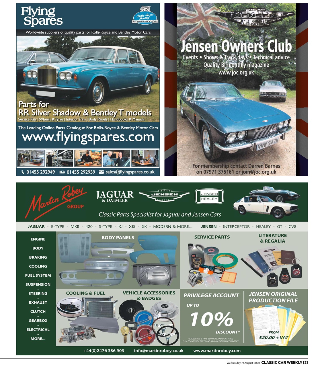 Classic Car Weekly Preview Pages