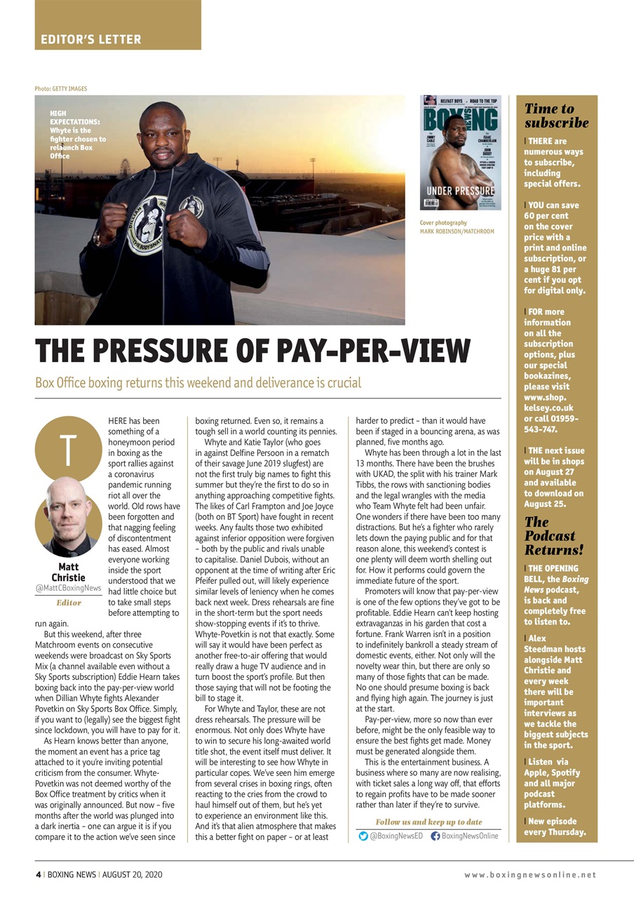Boxing News Preview Pages