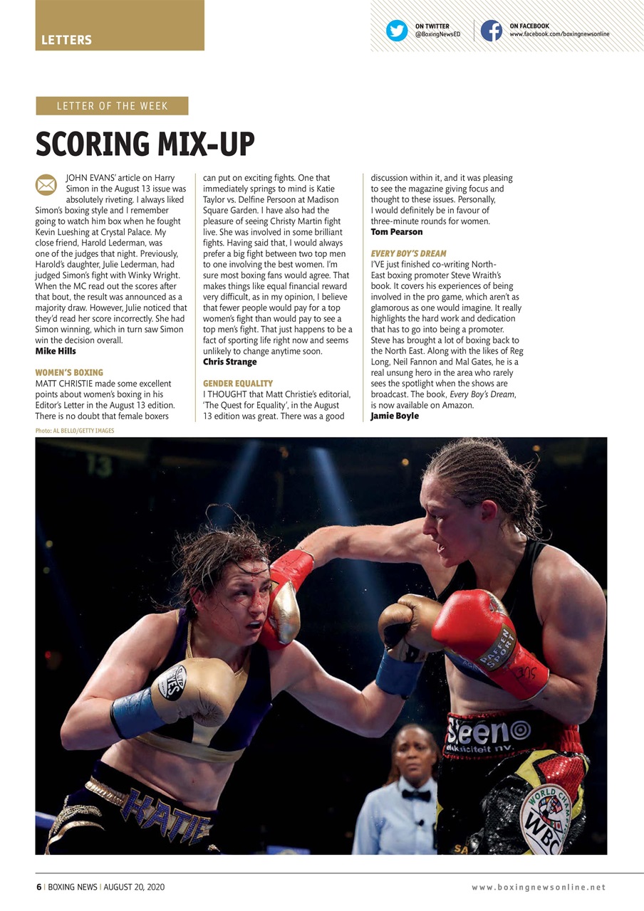 Boxing News Preview Pages