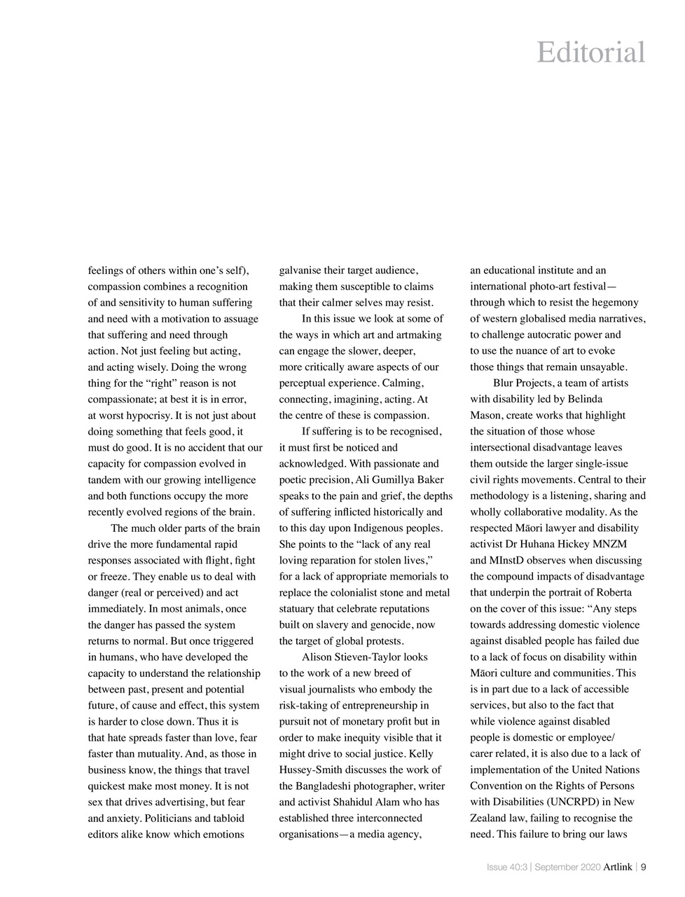 Artlink Magazine Preview Pages