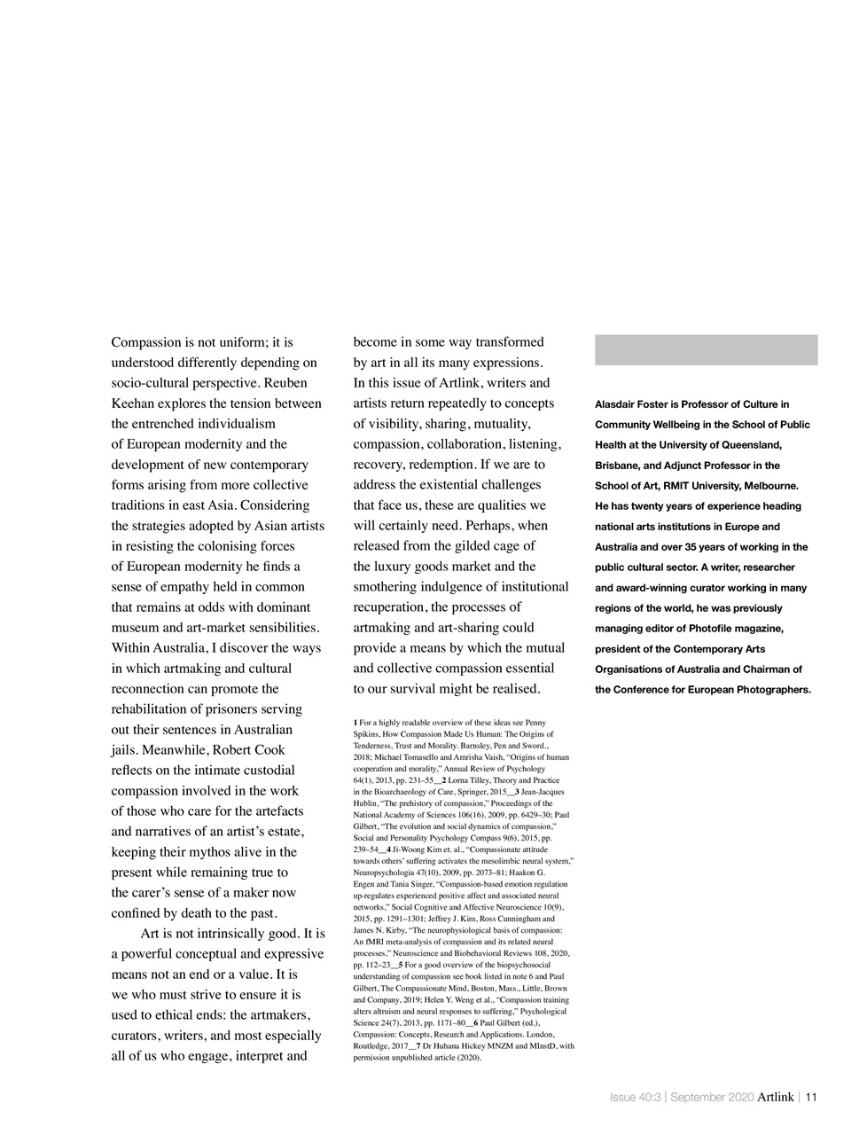 Artlink Magazine Preview Pages