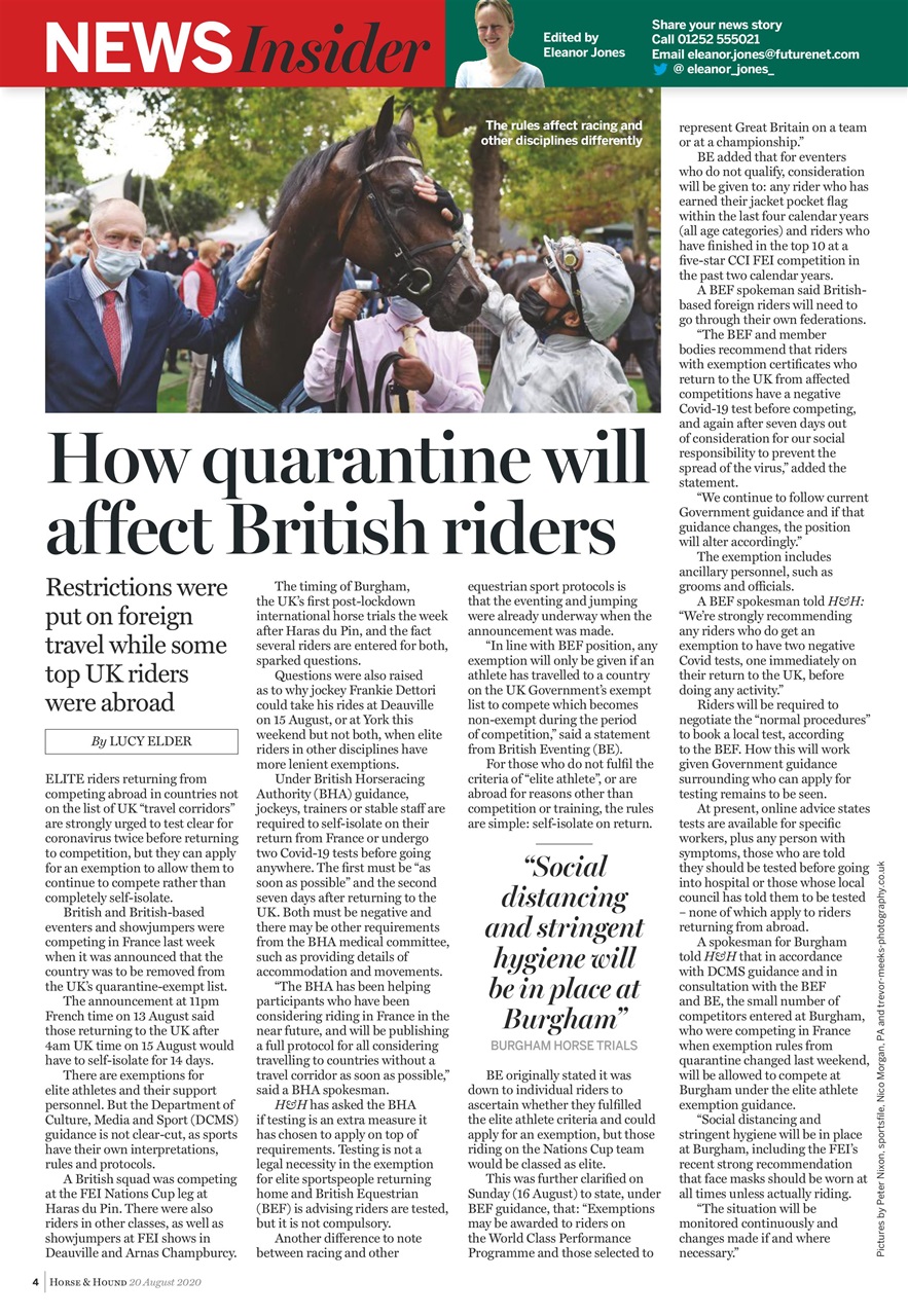 Horse & Hound Preview Pages