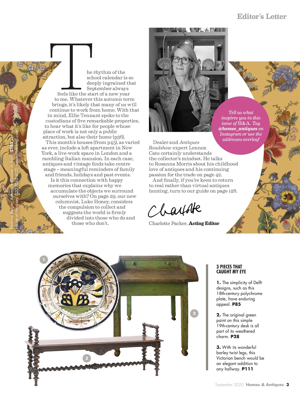 Homes & Antiques Magazine Preview Pages