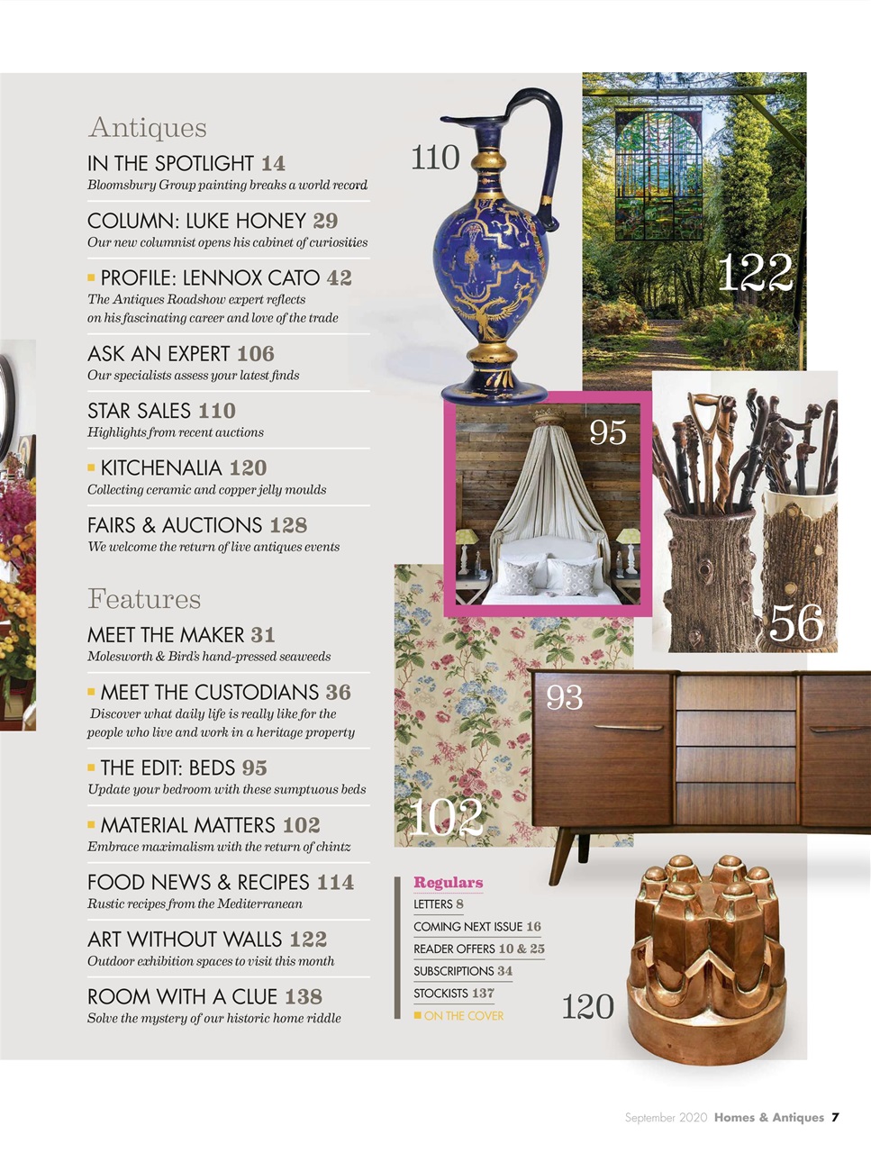 Homes & Antiques Magazine Preview Pages
