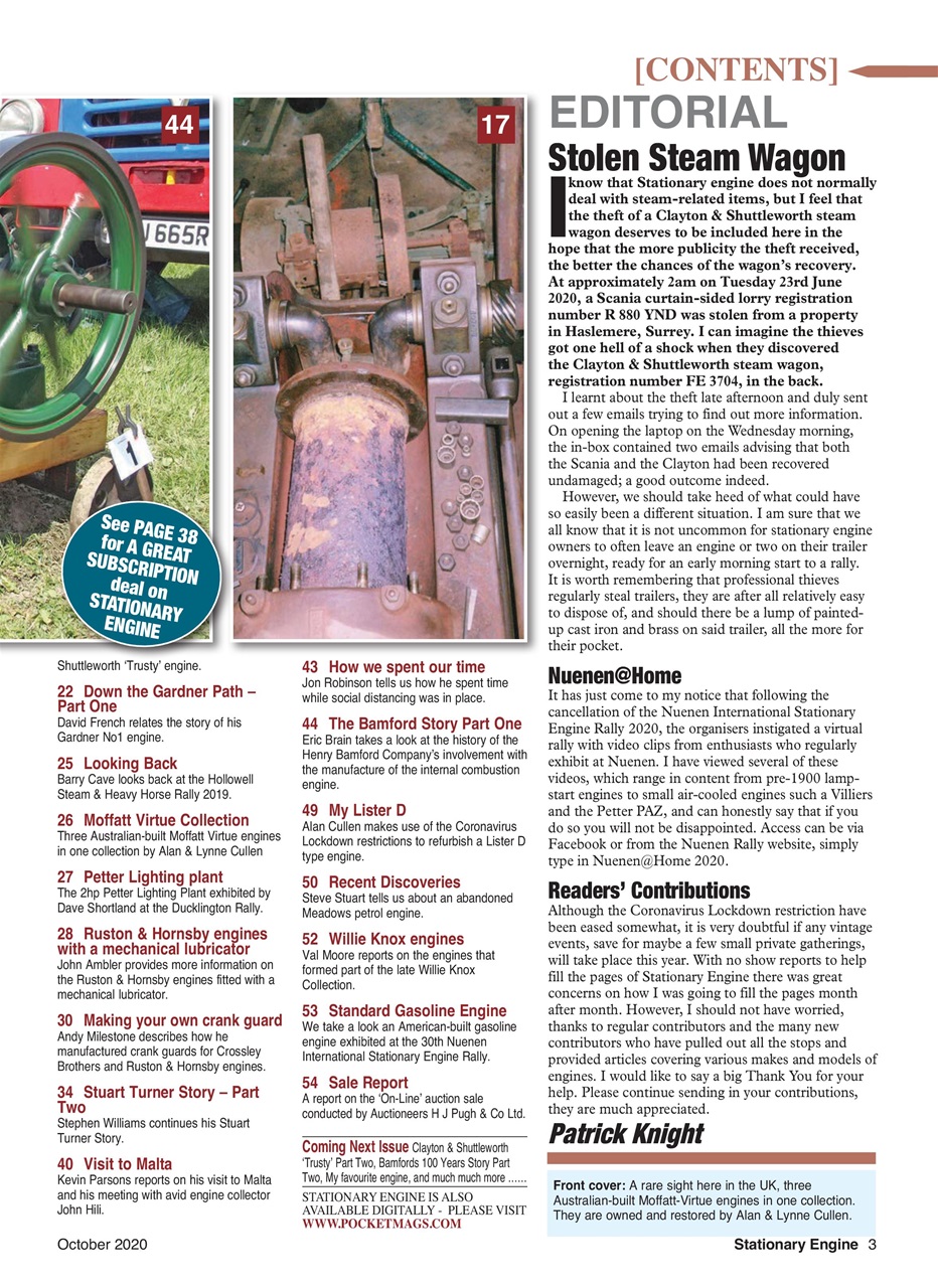 Stationary Engine Preview Pages