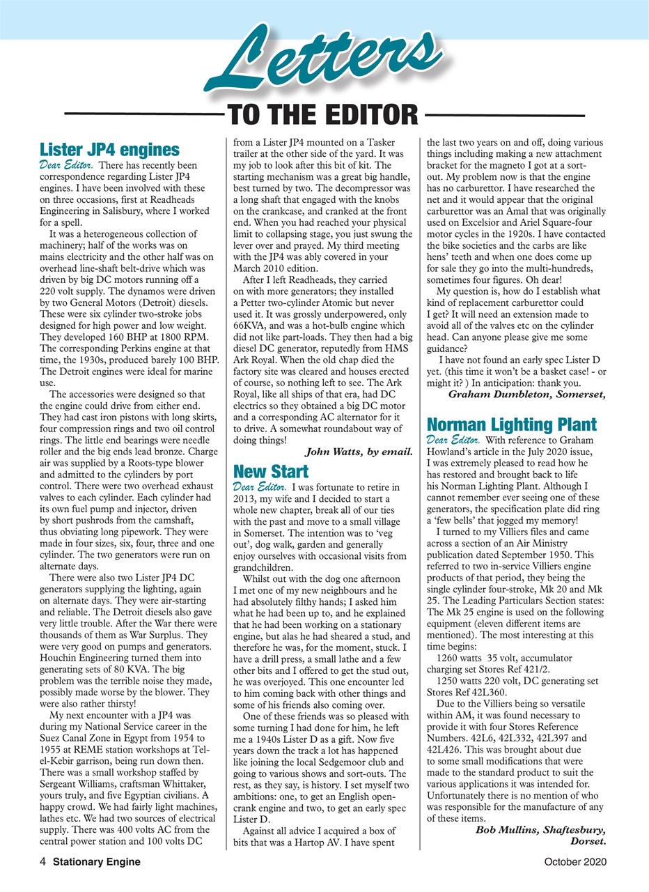 Stationary Engine Preview Pages