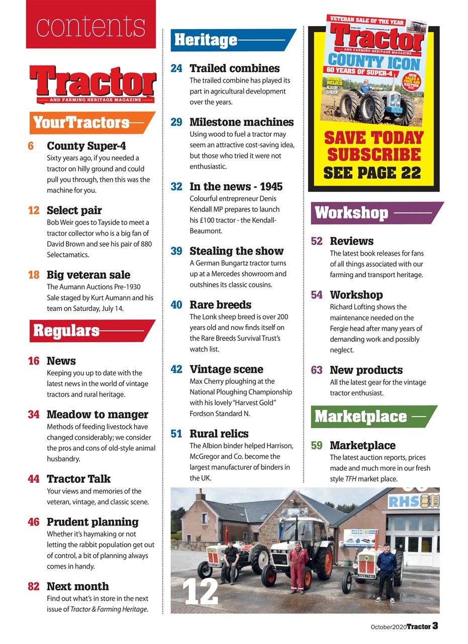 Tractor & Farming Heritage Magazine Preview Pages