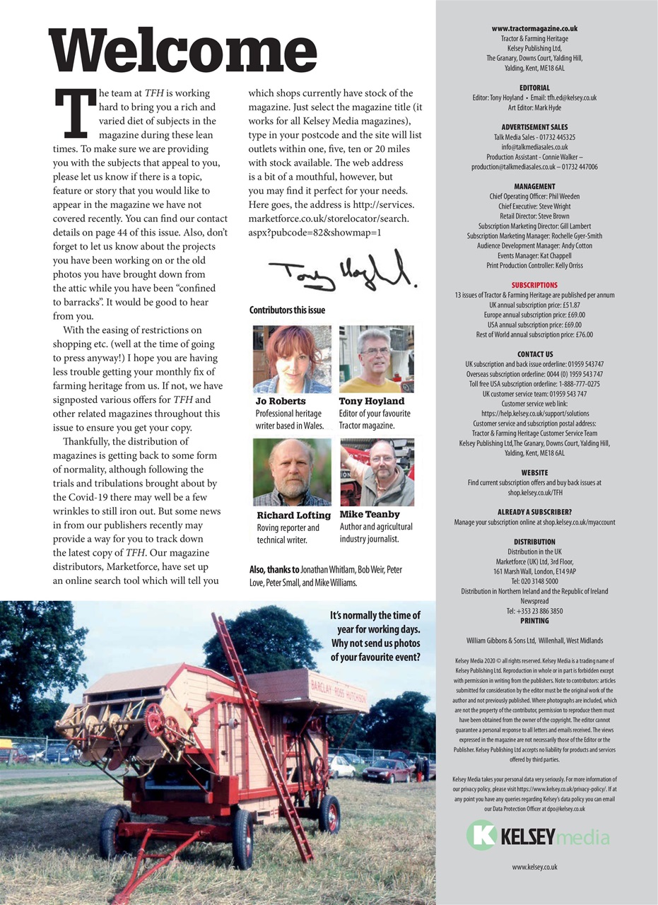 Tractor & Farming Heritage Magazine Preview Pages
