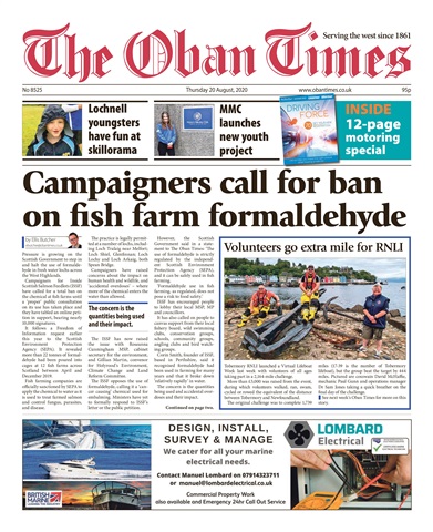The Oban Times & Lochaber Times issue 20th August 2020