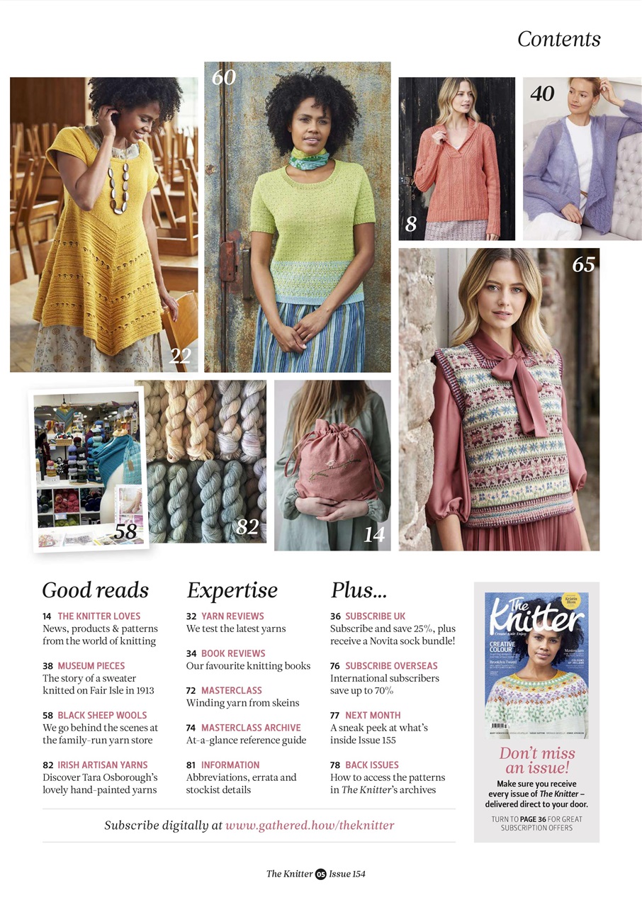 The Knitter Preview Pages
