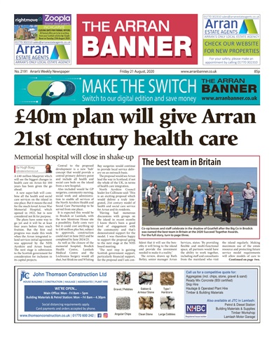 Arran Banner issue 21st August 2020
