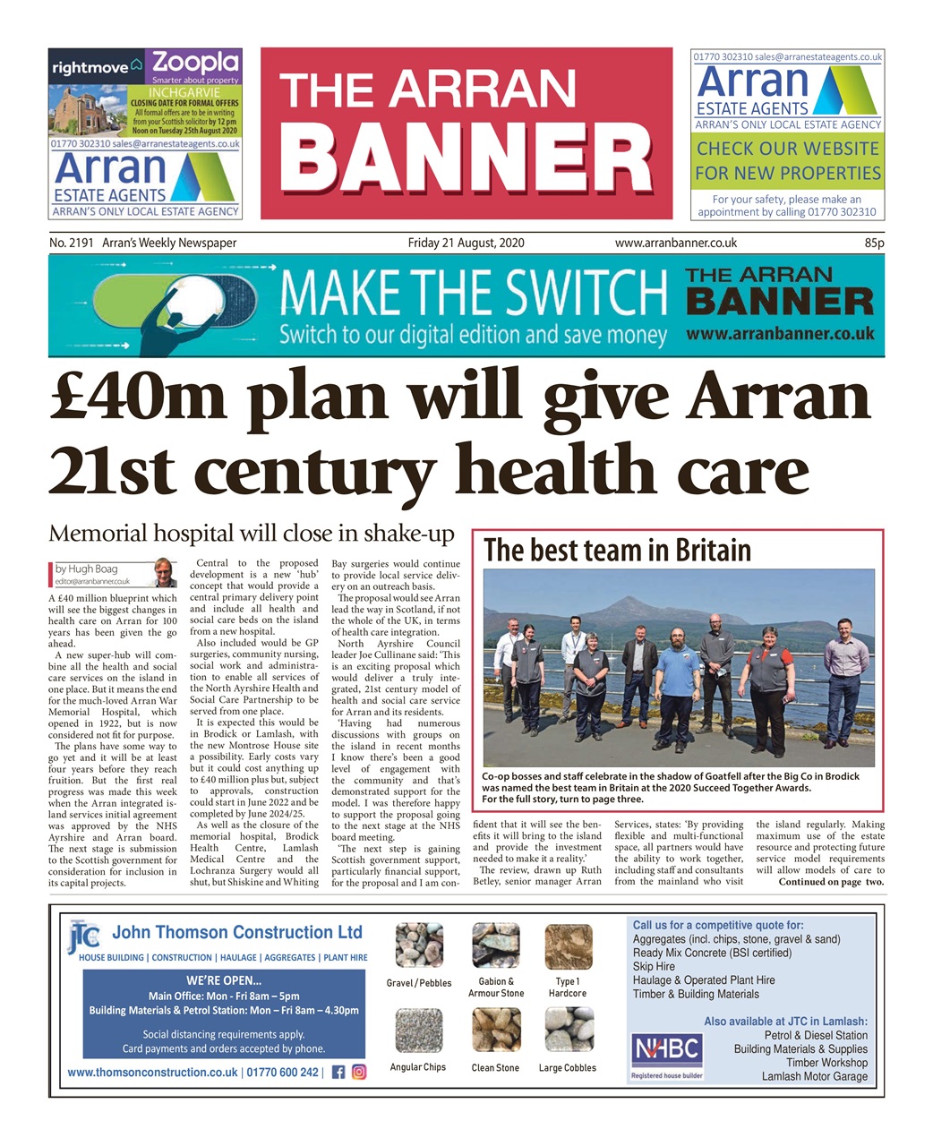 Arran Banner Preview Pages