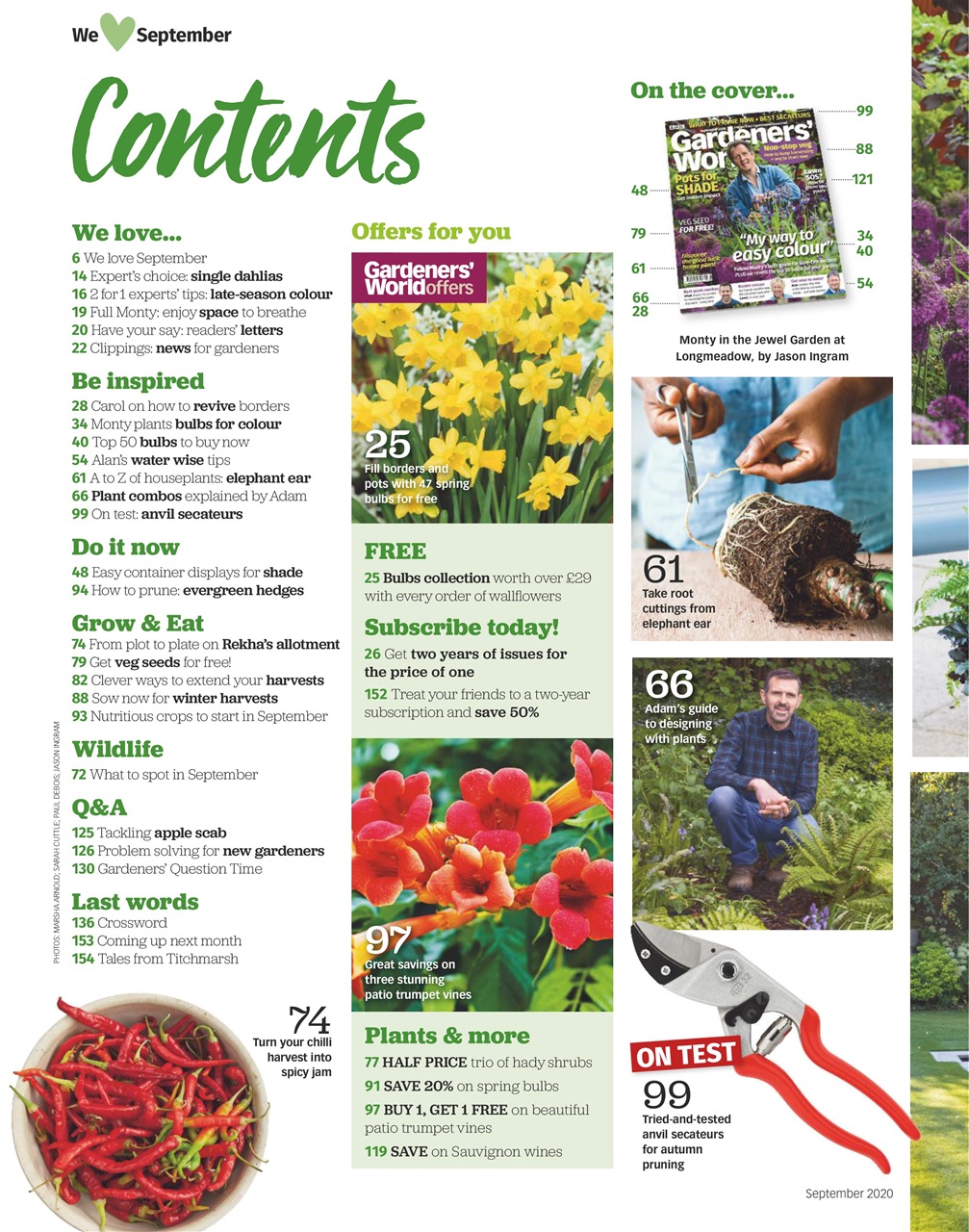 BBC Gardeners’ World Magazine Preview Pages