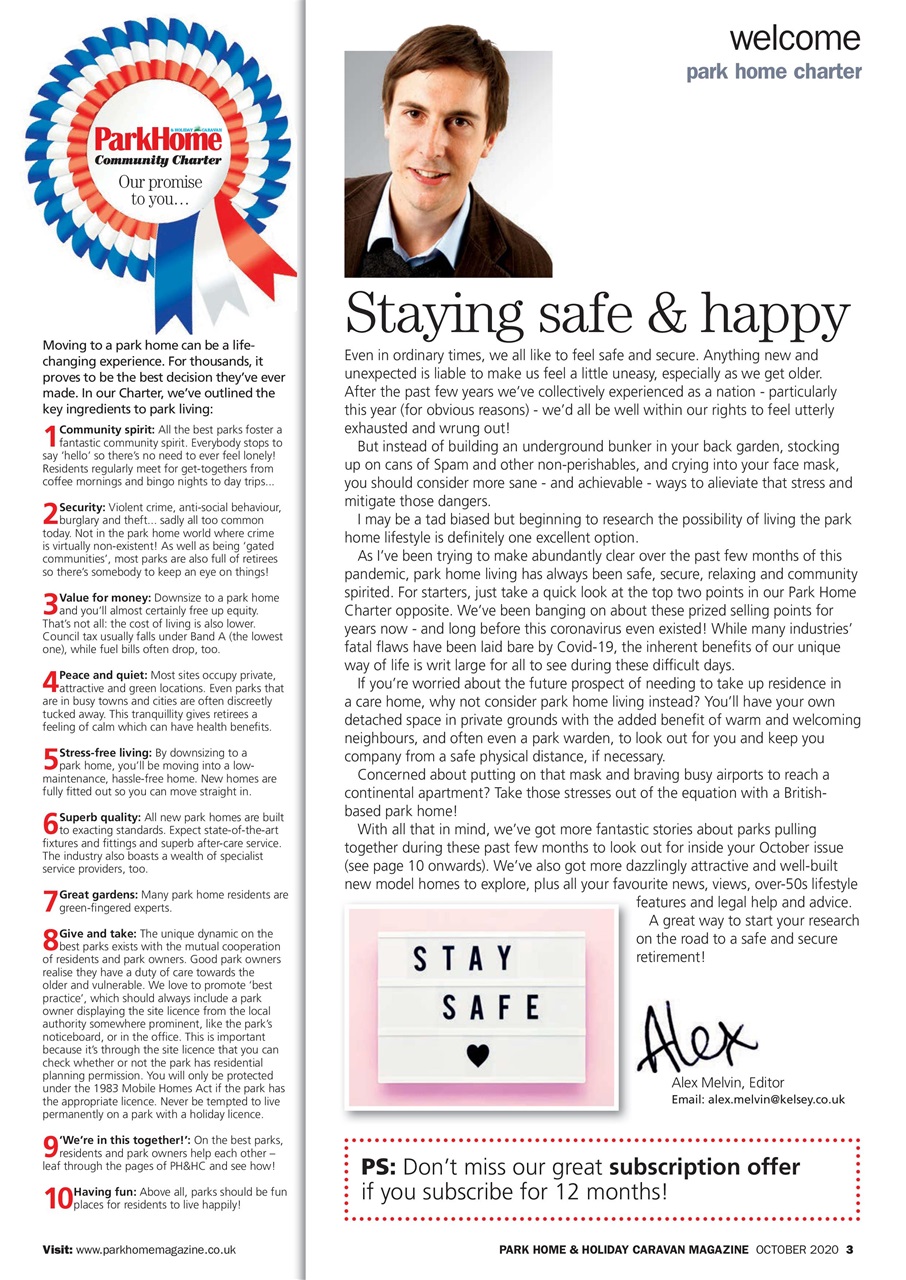 Park Home & Holiday Living Preview Pages