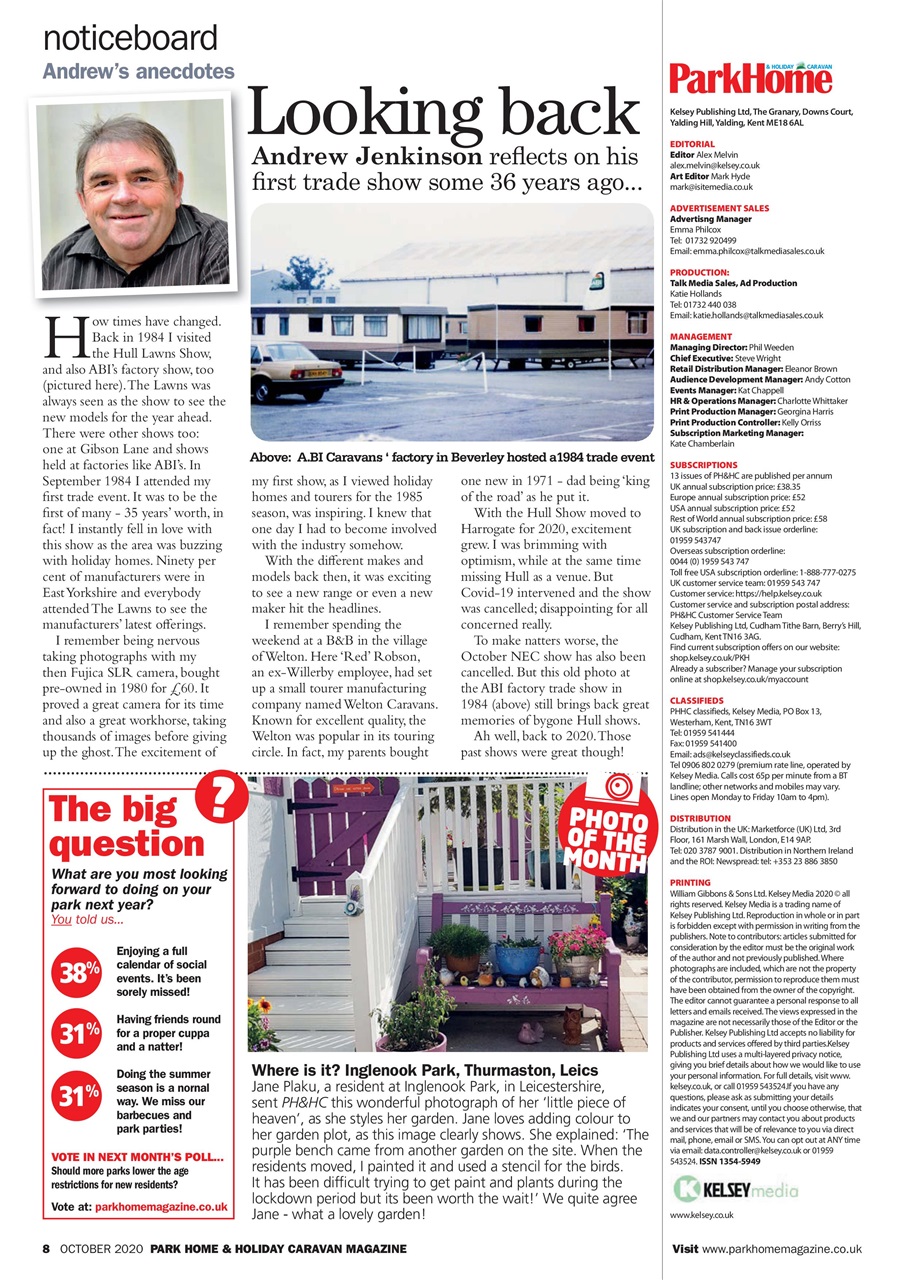 Park Home & Holiday Living Preview Pages