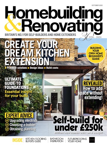 Homebuilding & Renovating Magazine issue October 2020