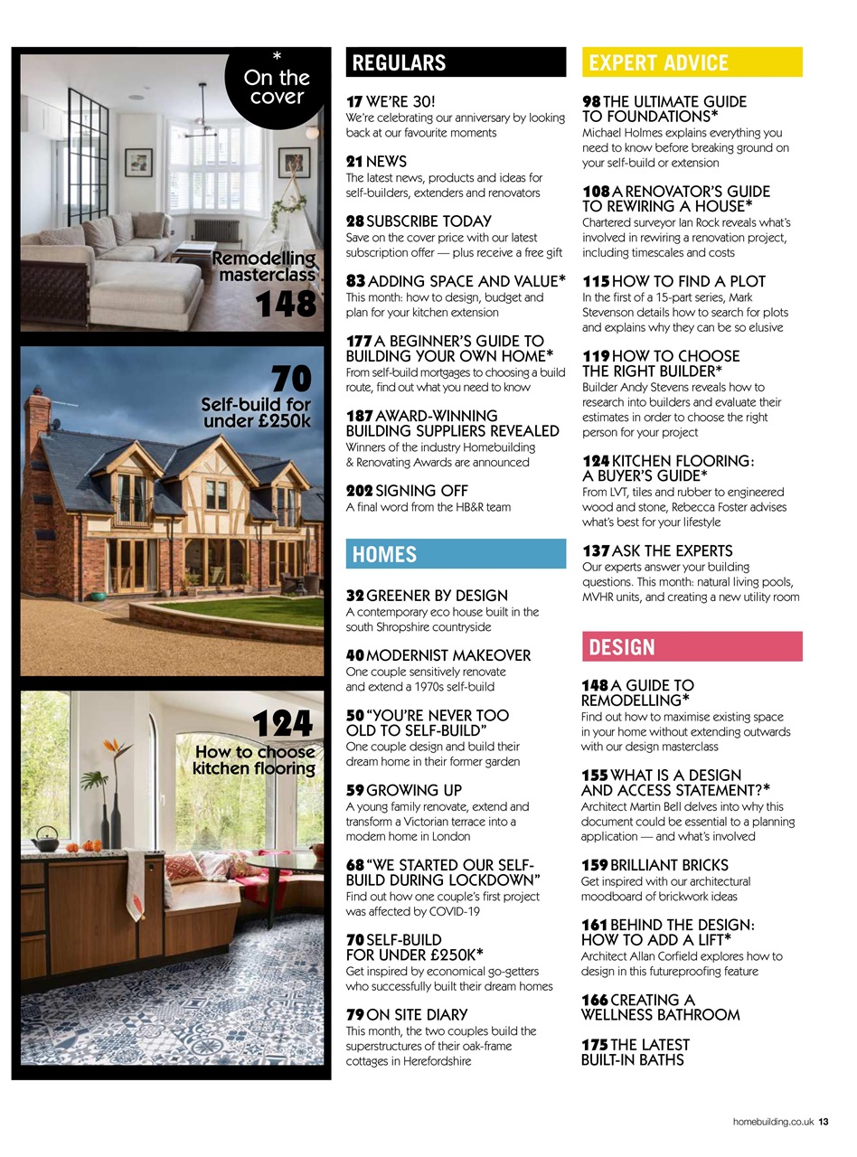 Homebuilding & Renovating Magazine Preview Pages
